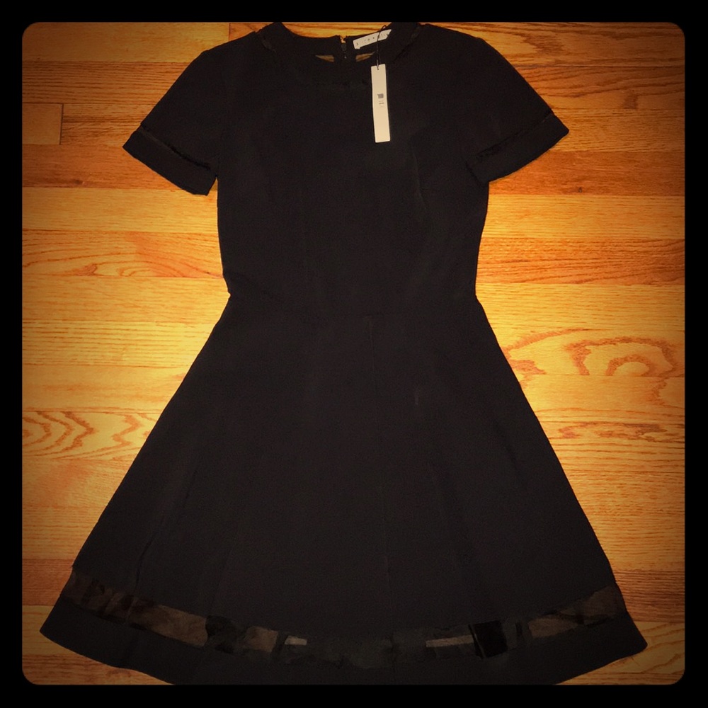 Short sleeve black dress